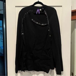 Seraphine Black Sweater Cape with button detail, Maternity Size 12